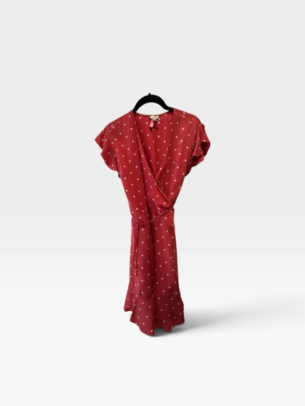 Rails Leanne Red Polka Dot Wrap Dress M